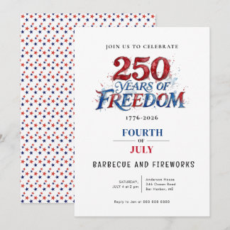 Invitación Celebración de la fiesta América 250