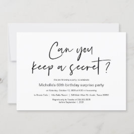 Invitación Celebración de la fiesta de cumpleaños sorpresa