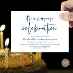 Invitación Celebración de la fiesta de cumpleaños sorpresa<br><div class="desc">Es una tarjeta de invitación para celebración de cumpleaños sorpresa. ¿Planeando la celebración de la fiesta de cumpleaños de tu amada familia? Invite a los huéspedes con esta tarjeta de invitación perfecta.</div>