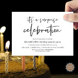 Invitación Celebración de la fiesta de cumpleaños sorpresa<br><div class="desc">Es una tarjeta de invitación para celebración de cumpleaños sorpresa. ¿Planeando la celebración de la fiesta de cumpleaños de tu amada familia? Invite a los huéspedes con esta tarjeta de invitación perfecta. Añade tus detalles en letras o letras negras coincidentes.</div>