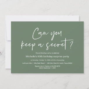 Invitación Celebración de la fiesta de cumpleaños sorpresa, v