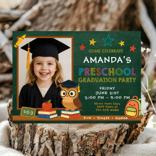 Invitación Celebración de la fiesta de graduación preescolar