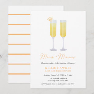 Invitación Celebración de la fiesta de las novias Manis y Mim