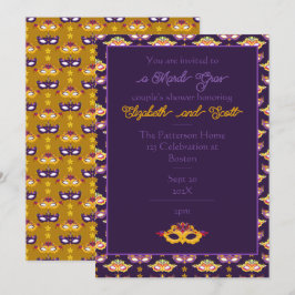 Invitación Celebración de la fiesta del Carnaval del Mardi Gr