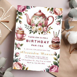 Invitación Celebración de la Fiesta del Té en Flor