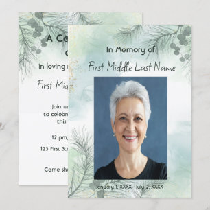 Invitación Celebración de la foto conmemorativa de Life Keeps