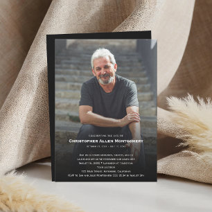 Invitación Celebración de la Funeral Memorial de la Vida