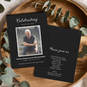 Invitación Celebración de la Funeral Memorial de Vida