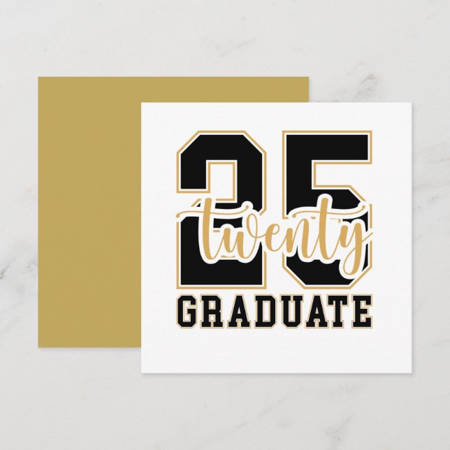 Invitación Celebración de la graduación de 2025 (Anverso / Reverso)