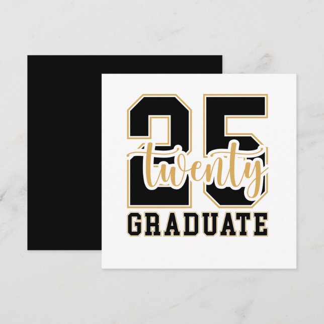 Invitación Celebración de la graduación de 2025 (Anverso / Reverso)