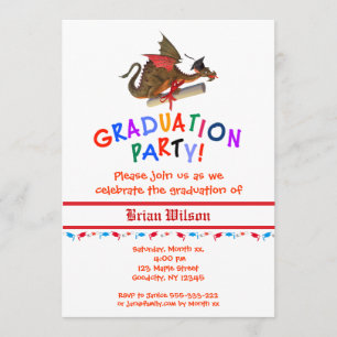 Invitación Celebración de la graduación de Dragon