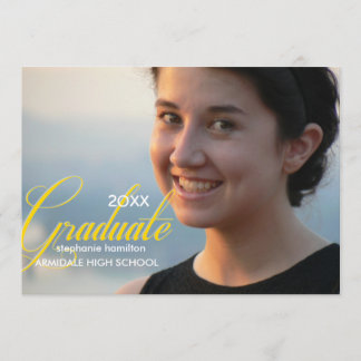 Invitación Celebración de la graduación de fotos de los Perso