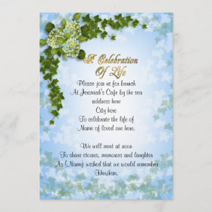 Invitación Celebración de la hiedra y de las flores de la