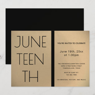 Invitación Celebración de la Libertad Negra de Oro del 11 de