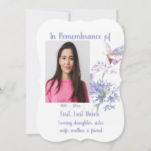 Invitación Celebración de la Memoria de la Vida Mariposa Acua