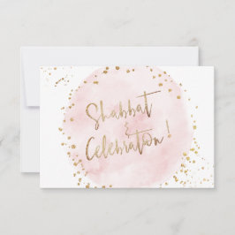 Invitación Celebración de la Mitzvah de Shabbat de Algodón Ro