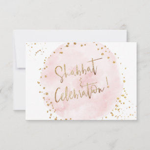 Invitación Celebración de la Mitzvah de Shabbat de Algodón Ro