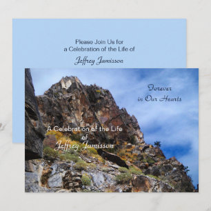 Invitación Celebración de la naturaleza de la vida, montañas