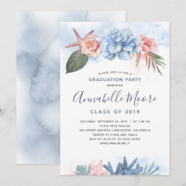 Invitación Celebración de la playa | Partido de Graduación Tr