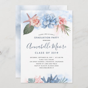 Invitación Celebración de la playa   Partido de Graduación Tr