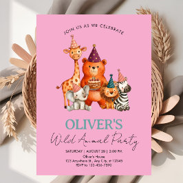 Invitación Celebración de la selva Safari para cualquier ocas