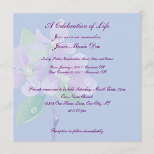 Invitación Celebración de la vida