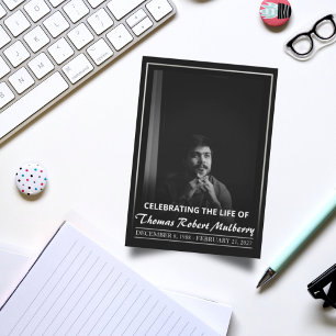 Invitación Celebración de la vida con ceremonia de funerales 