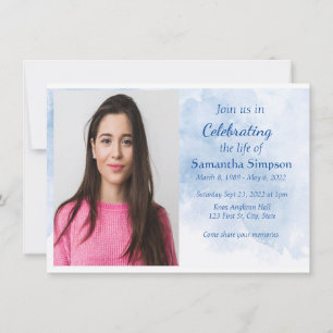 Invitación Celebración de la vida con Escrituras Bíblicas Isa