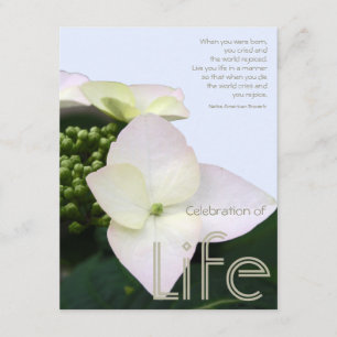 Invitación Celebración de la vida con la cita inspiradora 9