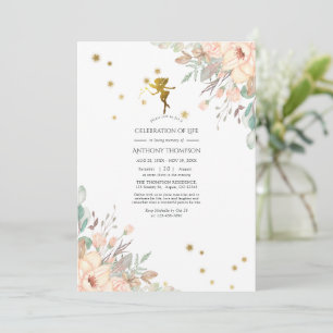 Invitación Celebración de la Vida con tema de Hada Rosa y Dor