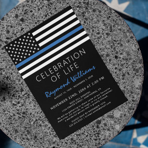 Invitación Celebración de la Vida de la Policía   Línea Azul 