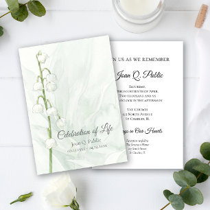 Invitación Celebración de la Vida de Lirio de los Valles Pací