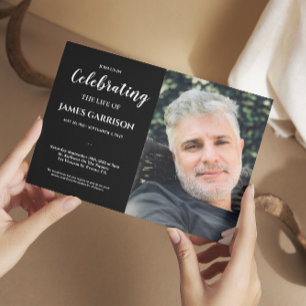 Invitación Celebración de la vida de los blancos negros con u