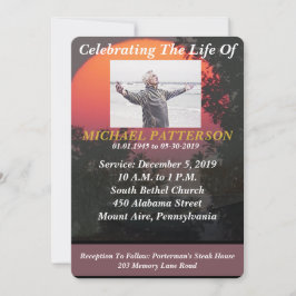 Invitación Celebración de la Vida del Pescador Memorial de la