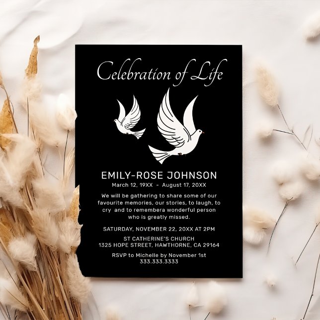 Invitación Celebración de la vida | Dosis conmemorativas de l (Subido por el creador)