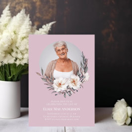 Invitación Celebración de la vida elegante foto elegante