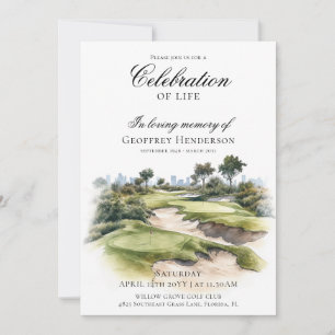 Invitación Celebración de la Vida en el Campo de Golf