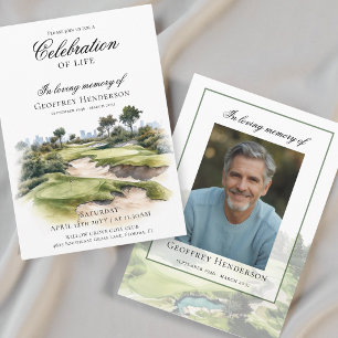 Invitación Celebración de la Vida en el Campo de Golf