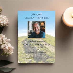 Invitación Celebración de la vida en el cielo por la vegetaci