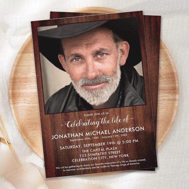 Invitación Celebración De La Vida En El Memorial De Funerales (Subido por el creador)