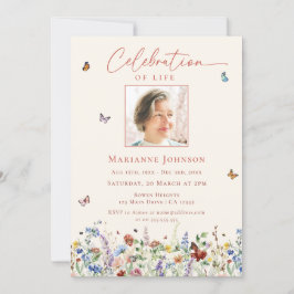 Invitación Celebración de la vida en el monumento a las flore