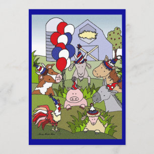 Invitación Celebración de la vida en el país Americana