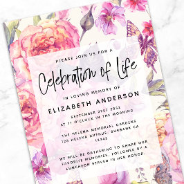 Invitación Celebración de la vida en homenaje a la floración 