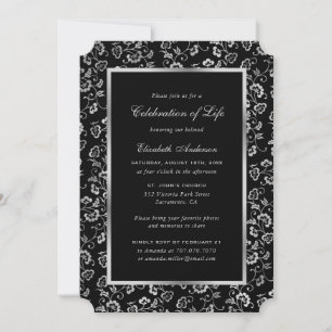 Invitación Celebración de la vida en homenaje a la floral de