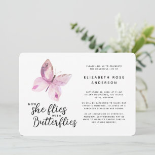 Invitación Celebración de la vida en honor a la mariposa