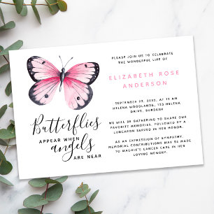 Invitación Celebración de la vida en honor a la mariposa