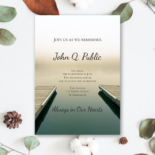 Invitación Celebración de la Vida en Serenos Muelles junto al
