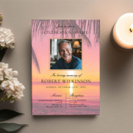 Invitación Celebración de la vida en Sky Beach Sunset Foto de