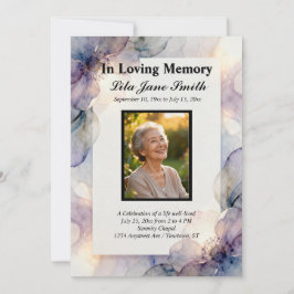 Invitación Celebración de la Vida en Sueño Floral en Memoria