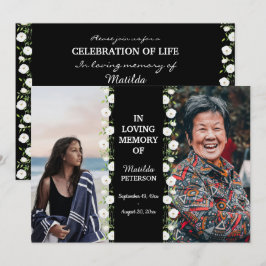 Invitación Celebración De La Vida Entonces Y Ahora 2 Fotos Fu